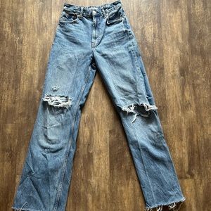 TRF HIGH RISE WIDE LEG JEANS Zara